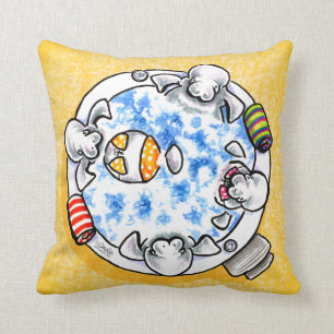 Beheert Hot Tub Fun Off-Leash Art™ Kussen