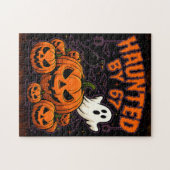 Behekst door 67 Grappige Geest En Pompoen Hallowee Legpuzzel (Horizontaal)
