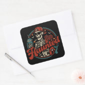 Behekst Door 67 Grappige Halloween Zes Zeven 67 Me Vierkante Sticker (Envelop)