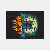 Behekst Door 67 Grappige Zes Zeven Meme 6 7 Hallow Fleece Deken (Voorkant (Horizontaal))