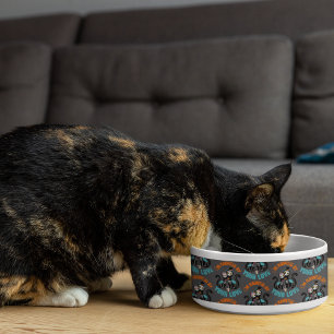 Behekst door je liefde Suiker Schedel Kat Voerbakje