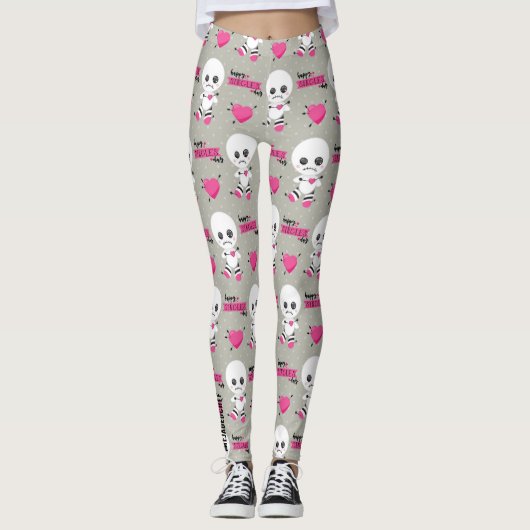 Behekst Hart: Voodoo Pop & Harten Leggings (Voorkant)
