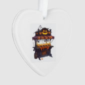 Behekste Hotdogkraam Ornament (voorkant)