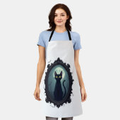 Behekste Katten Spiegel Schort (Gedragen)