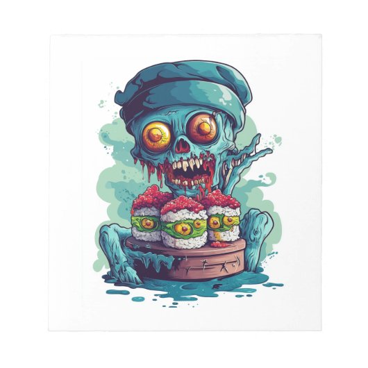 Behekste Sushi Chef Notitieblok (Voorkant)