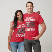 Behind Every Great Nurse Is A Dad Father Nursing N T-shirt (Unisex)