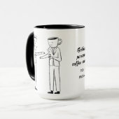 Behind every successful person is a strong cup  mok (Voorkant links)