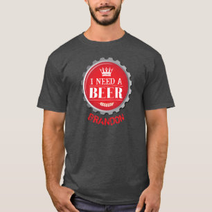 Behoefte aan een Beer Funny Red Craft Beer Bottle  T-shirt