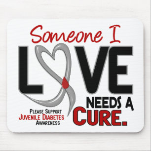 BEHOEFTE AAN EEN CURE 2 JUVENILE DIABETES T-Shirts Muismat