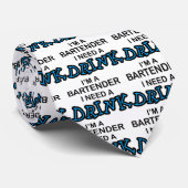 Behoefte aan een Drink - Bartender Stropdas (Opgerold)