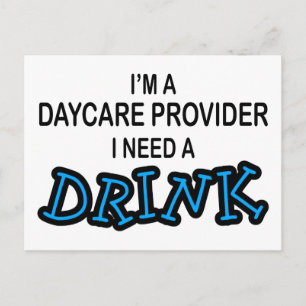 Behoefte aan een Drink - Daycare Provider Briefkaart