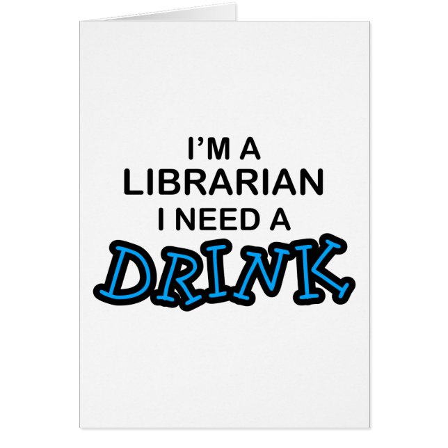 Behoefte aan een Drink - Librarian (Voorkant)