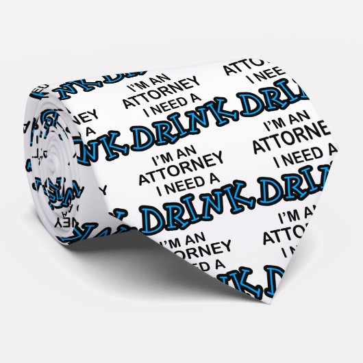 Behoefte aan een Drink - procureur Stropdas (Opgerold)