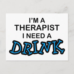 Behoefte aan een Drink - Therapist Briefkaart