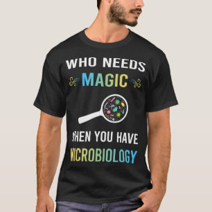 Behoefte aan magische microbiologie microbioloog t-shirt