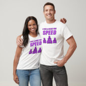 Behoefte aan snelheid, paars t-shirt (Unisex)