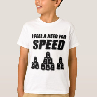 Behoefte aan snelheid, zwart t-shirt
