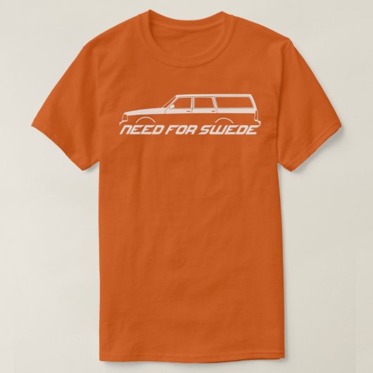 Behoefte aan Swede 240 wagon T-shirt (Design voorkant)