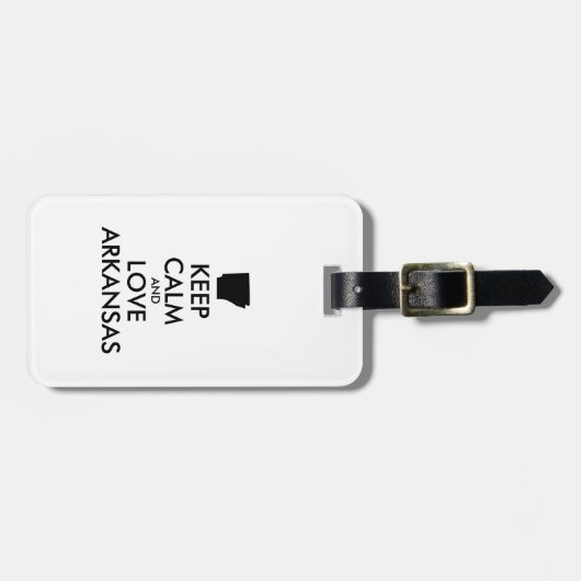  BEHOEFTE CALM EN LOVE ARKANSAS BAGAGELABEL (Voorkant horizontaal)