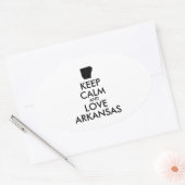 BEHOEFTE CALM EN LOVE ARKANSAS OVALE STICKER (Envelop)