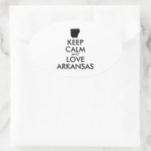 BEHOEFTE CALM EN LOVE ARKANSAS OVALE STICKER (Tas)