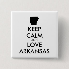  BEHOEFTE CALM EN LOVE ARKANSAS VIERKANTE BUTTON 5,1 CM