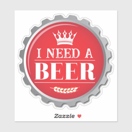 Behoefte Craft Beer Fun Beer Drinker Bottle Pet Qu Sticker (Vel)