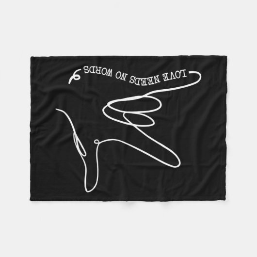 Behoefte geen woord als Autisme Bewustzijn Snelhei Fleece Deken (Voorkant (Horizontaal))