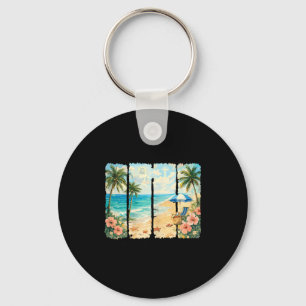Behoefte is Jezus en het strand zomer christelijke Sleutelhanger