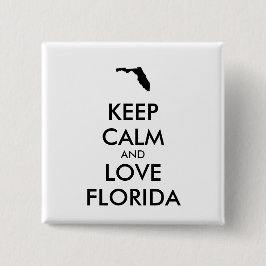  BEHOEFTE KALK EN VERLIES FLORIDA VIERKANTE BUTTON 5,1 CM