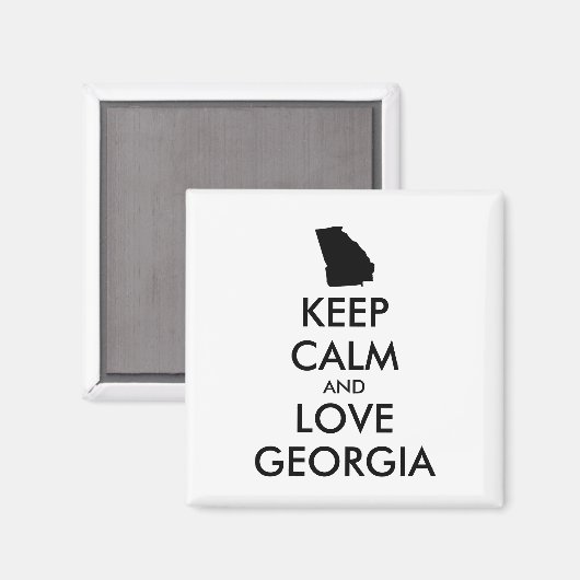  BEHOEFTE KALM EN VERLIES GEORGIË MAGNEET (Voorkant / Achterkant)