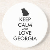  BEHOEFTE KALM EN VERLIES GEORGIË ZANDSTEEN ONDERZETTER (Voorkant)