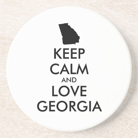  BEHOEFTE KALM EN VERLIES GEORGIË ZANDSTEEN ONDERZETTER (Voorkant)