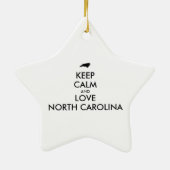  BEHOEFTE KALM EN VERLIES NOORD CAROLINA KERAMISCH ORNAMENT (Achterkant)