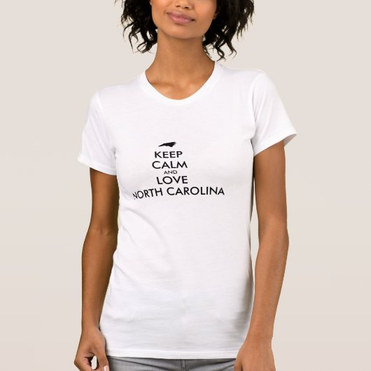  BEHOEFTE KALM EN VERLIES NOORD CAROLINA T-SHIRT (Voorkant)