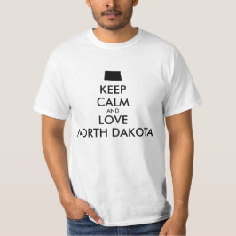 BEHOEFTE KALM EN VERLIES NOORD-DAKOTA T-SHIRT