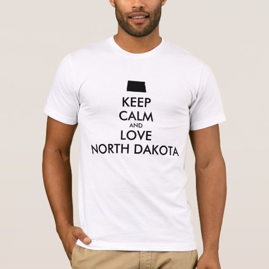  BEHOEFTE KALM EN VERLIES NOORD-DAKOTA T-SHIRT (Voorkant)