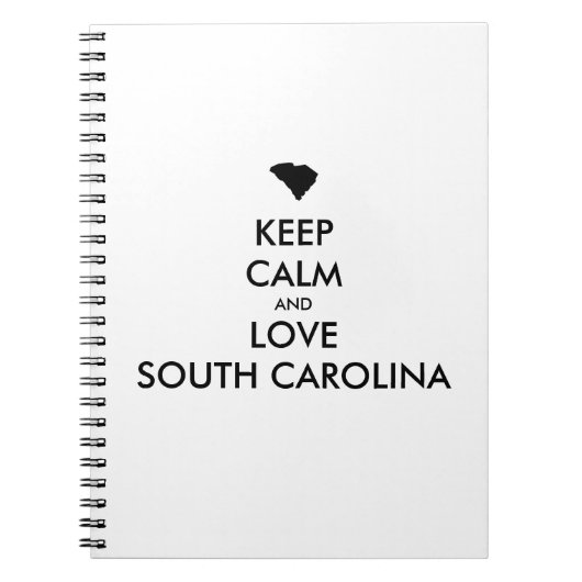 BEHOEFTE KALM EN VERLIES ZUIDCAROLINA NOTITIEBOEK (Voorkant)