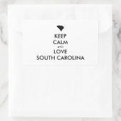  BEHOEFTE KALM EN VERLIES ZUIDCAROLINA RECHTHOEKIGE STICKER (Tas)