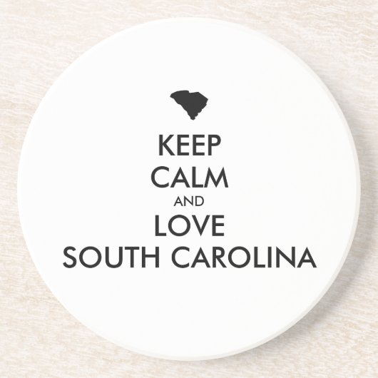  BEHOEFTE KALM EN VERLIES ZUIDCAROLINA ZANDSTEEN ONDERZETTER (Voorkant)