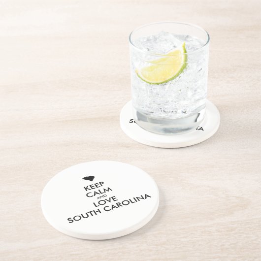 BEHOEFTE KALM EN VERLIES ZUIDCAROLINA ZANDSTEEN ONDERZETTER (Zijkant)