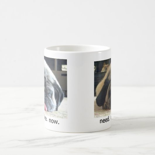 behoefte.  koffie.  nu. mok (Center)