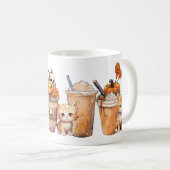 BEHOEFTE KOFFIE RECHT MEOW Schattige Halloween Fun Koffiemok (Voorkant rechts)
