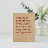 Behoefte om 6 meter verwijderd te blijven van de k briefkaart (Staand voorkant)