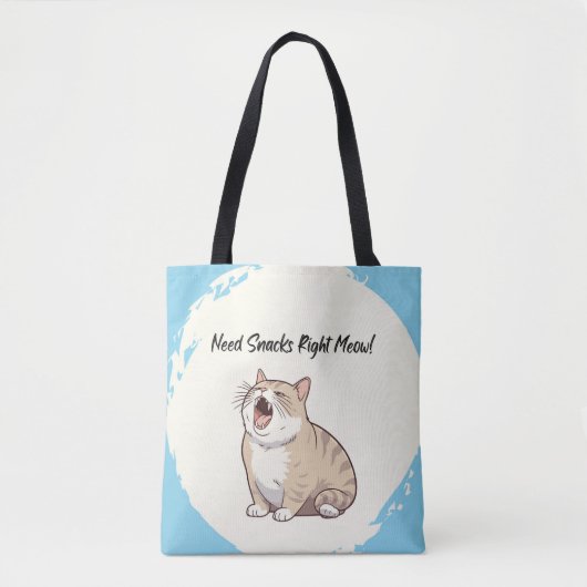 Behoefte Snacks Recht Meow Kruidenier Tas (Voorkant)