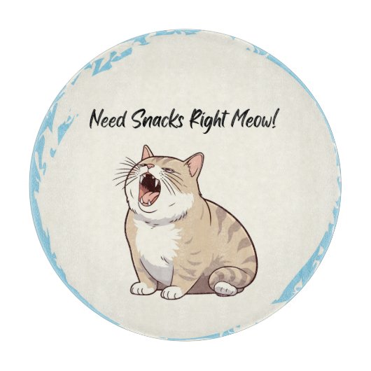Behoefte snacks rechts Meow snijplank (Voorkant)
