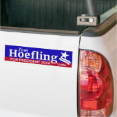 Behoefte voor President-bumpersticker Bumpersticker (Op Truck)