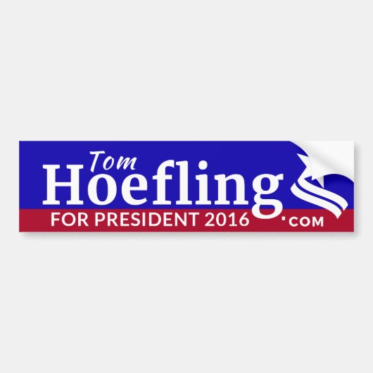 Behoefte voor President-bumpersticker Bumpersticker (Voorkant)