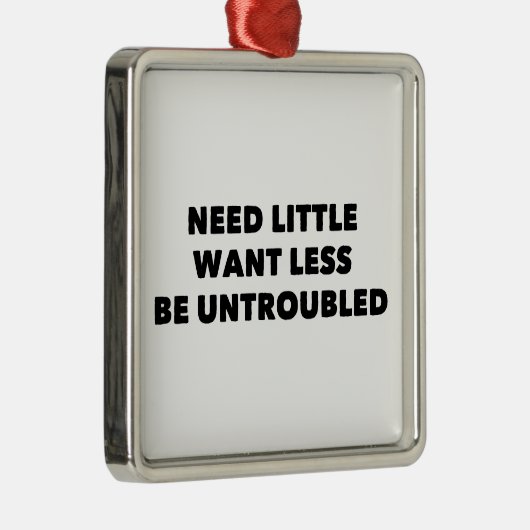 Behoefte weinig minder ongerustheid metalen ornament (Rechts)