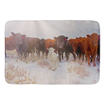 Behold Cattle and Lamb Bathmat